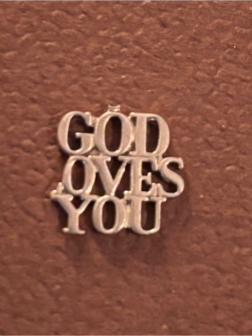 Authentic Tiffany & Co Rare Vintage “God Loves You” Pendant Charm (Needs Repair)